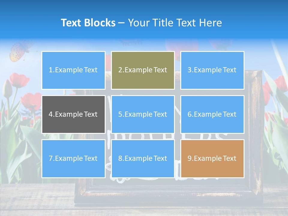 Floral Card Butterfly PowerPoint Template