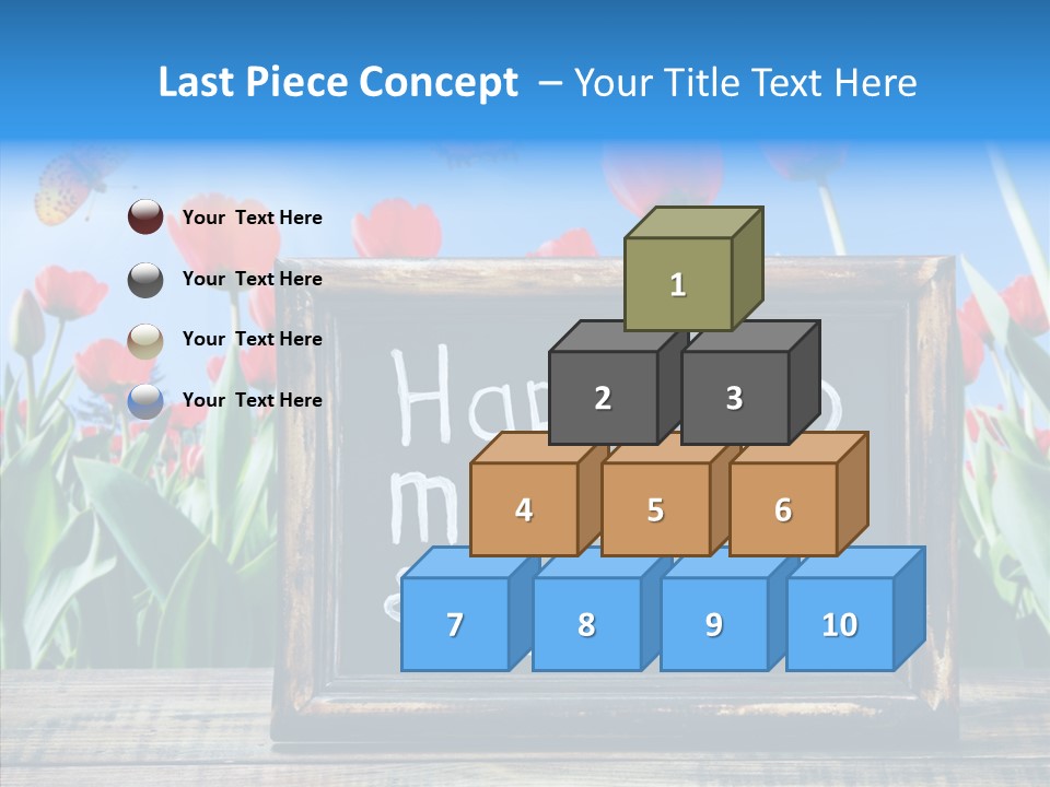 Floral Card Butterfly PowerPoint Template