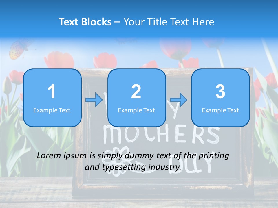 Floral Card Butterfly PowerPoint Template