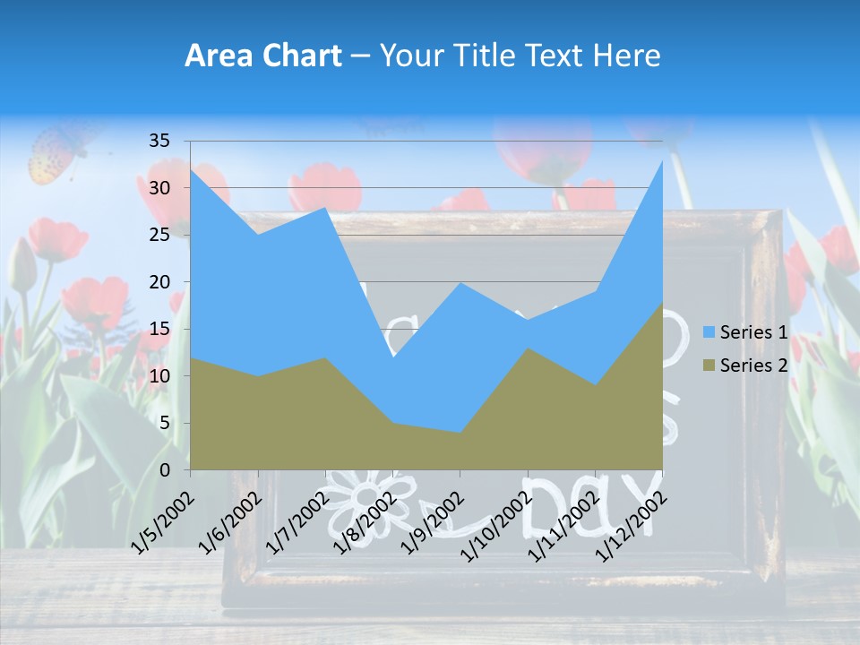 Floral Card Butterfly PowerPoint Template