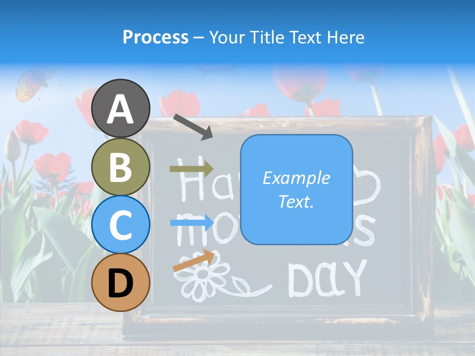 Floral Card Butterfly PowerPoint Template