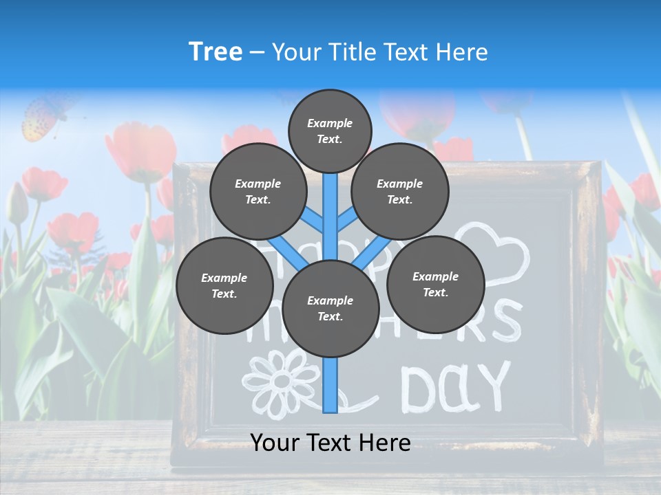 Floral Card Butterfly PowerPoint Template