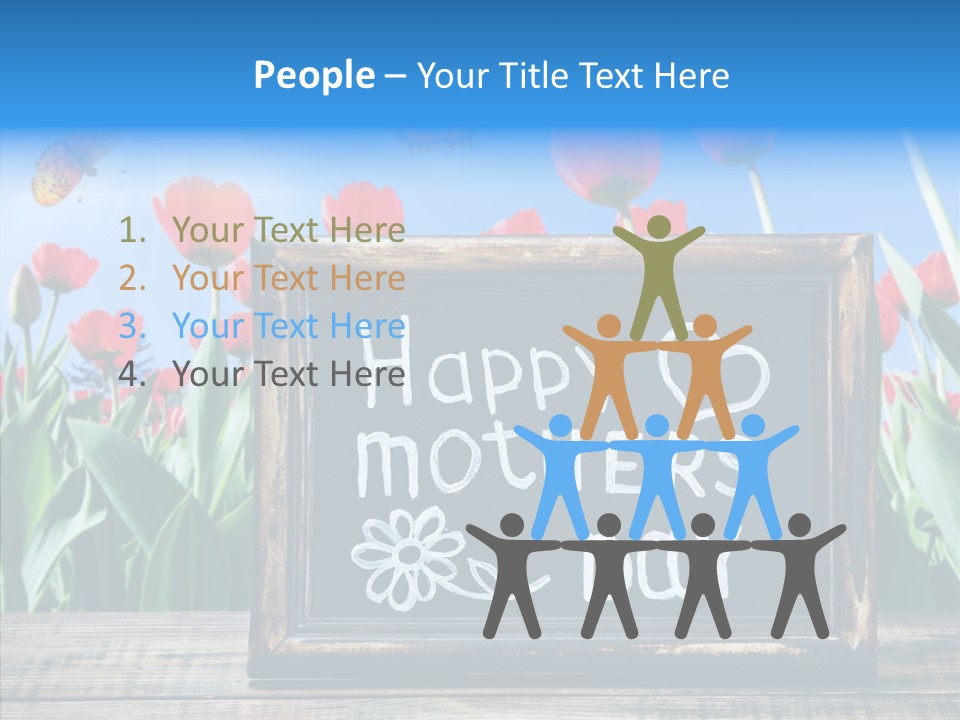 Floral Card Butterfly PowerPoint Template