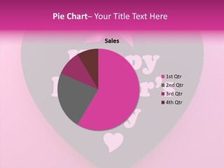 Pink Polka Dot Heart Shape PowerPoint Template