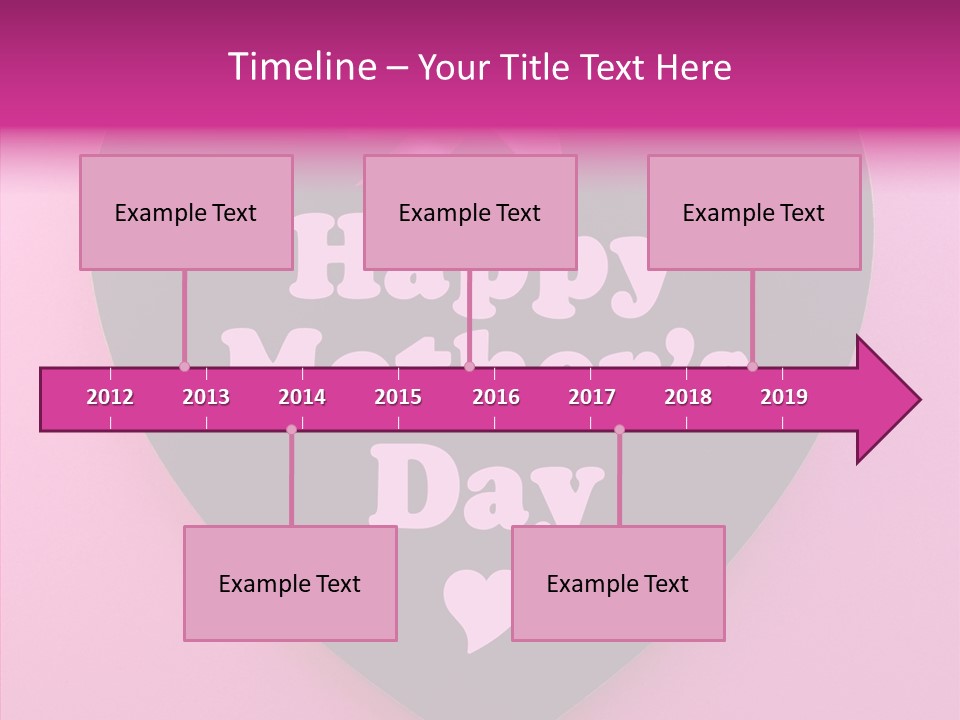 Pink Polka Dot Heart Shape PowerPoint Template