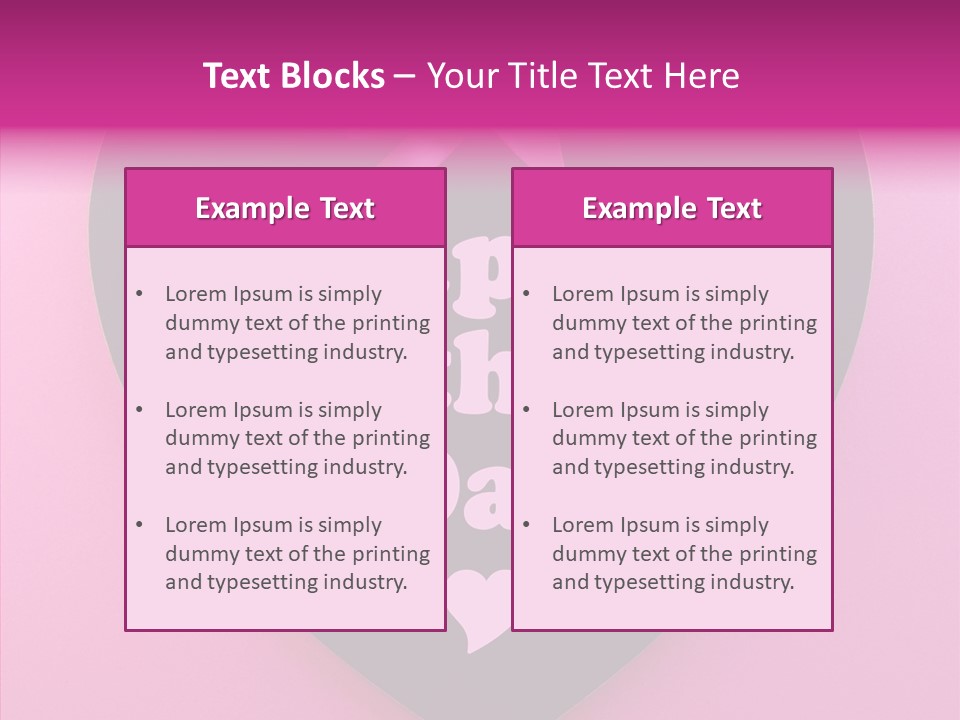 Pink Polka Dot Heart Shape PowerPoint Template