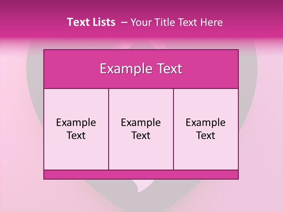 Pink Polka Dot Heart Shape PowerPoint Template