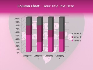 Pink Polka Dot Heart Shape PowerPoint Template