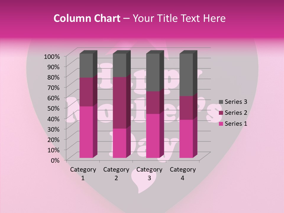 Pink Polka Dot Heart Shape PowerPoint Template