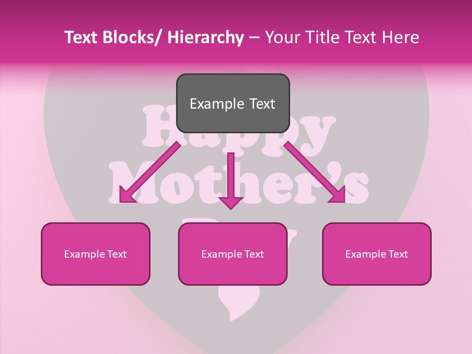 Pink Polka Dot Heart Shape PowerPoint Template