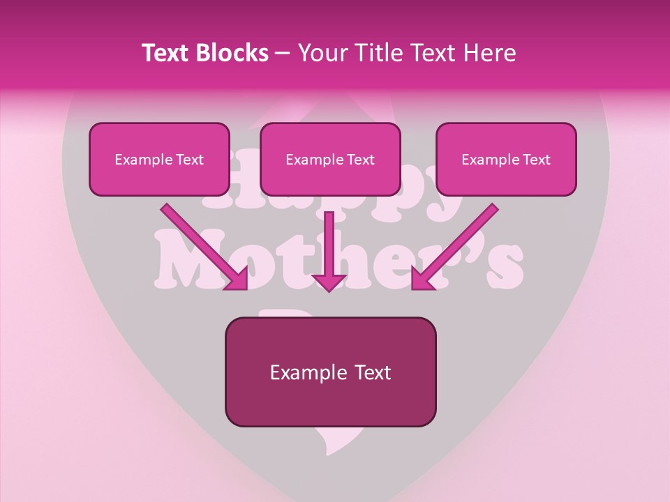 Pink Polka Dot Heart Shape PowerPoint Template
