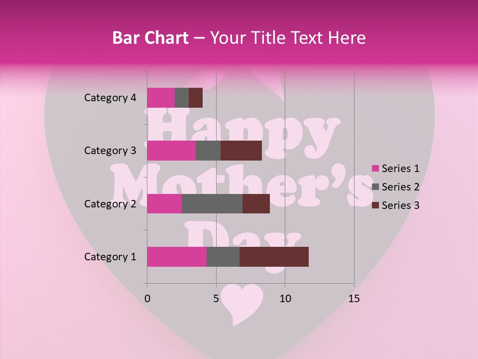 Pink Polka Dot Heart Shape PowerPoint Template