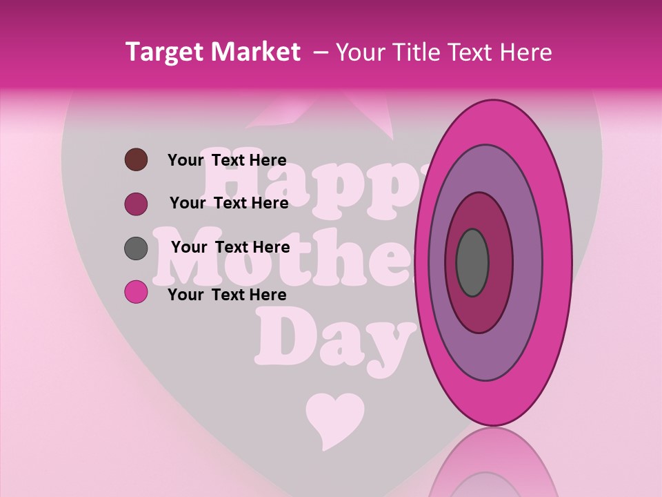 Pink Polka Dot Heart Shape PowerPoint Template
