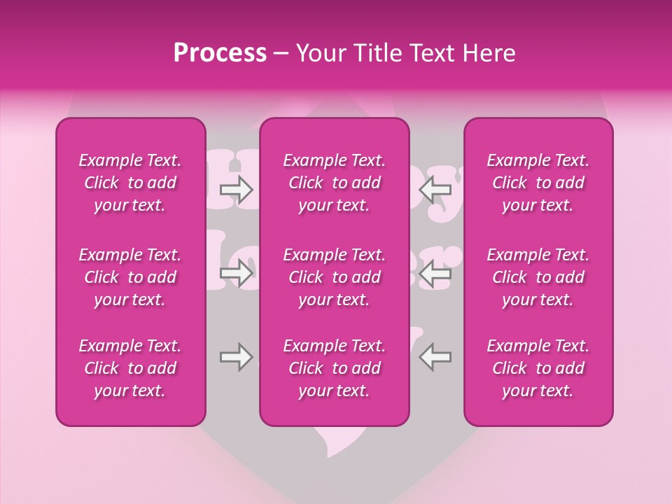 Pink Polka Dot Heart Shape PowerPoint Template
