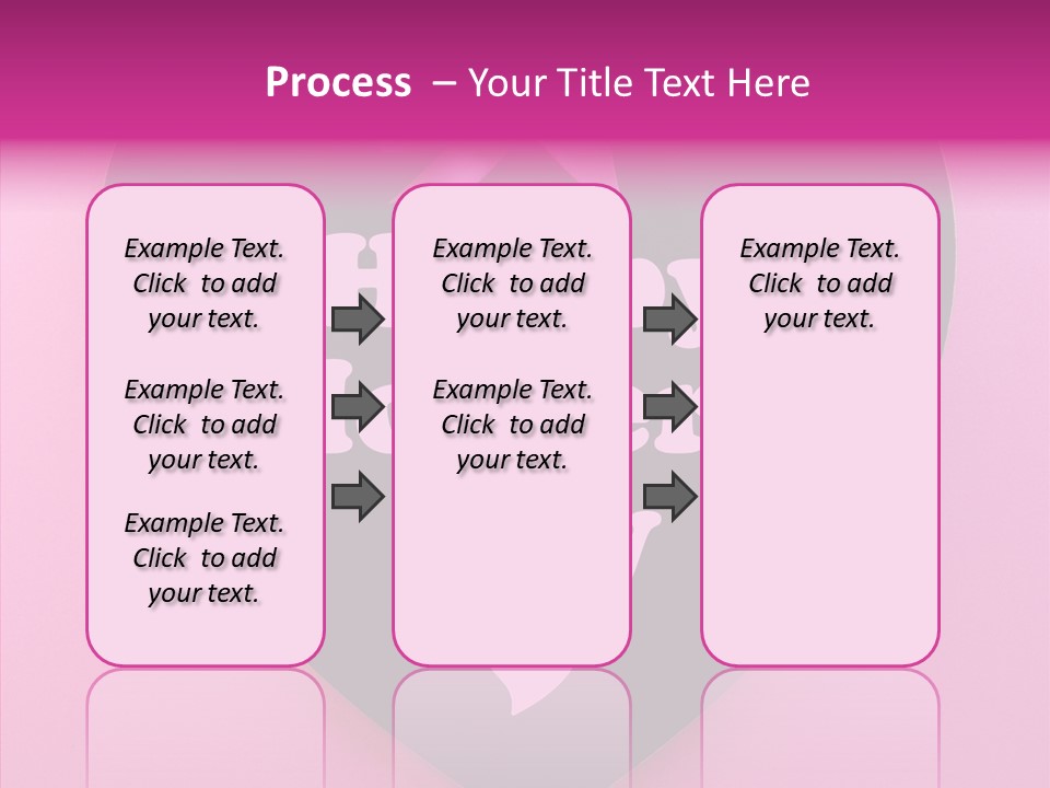 Pink Polka Dot Heart Shape PowerPoint Template