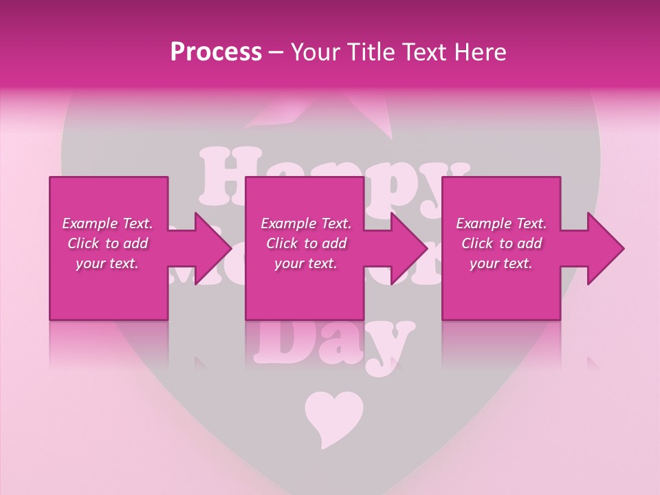Pink Polka Dot Heart Shape PowerPoint Template