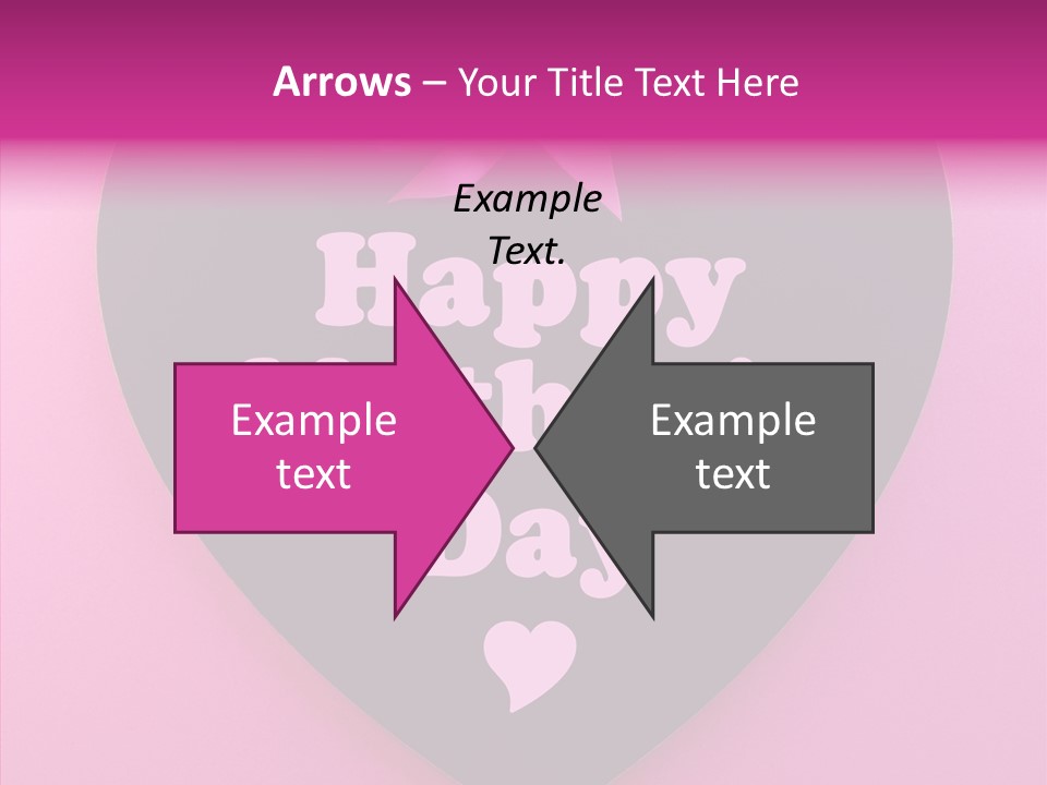 Pink Polka Dot Heart Shape PowerPoint Template