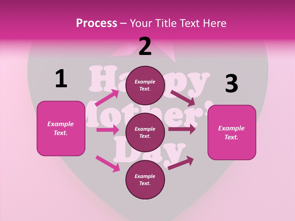 Pink Polka Dot Heart Shape PowerPoint Template
