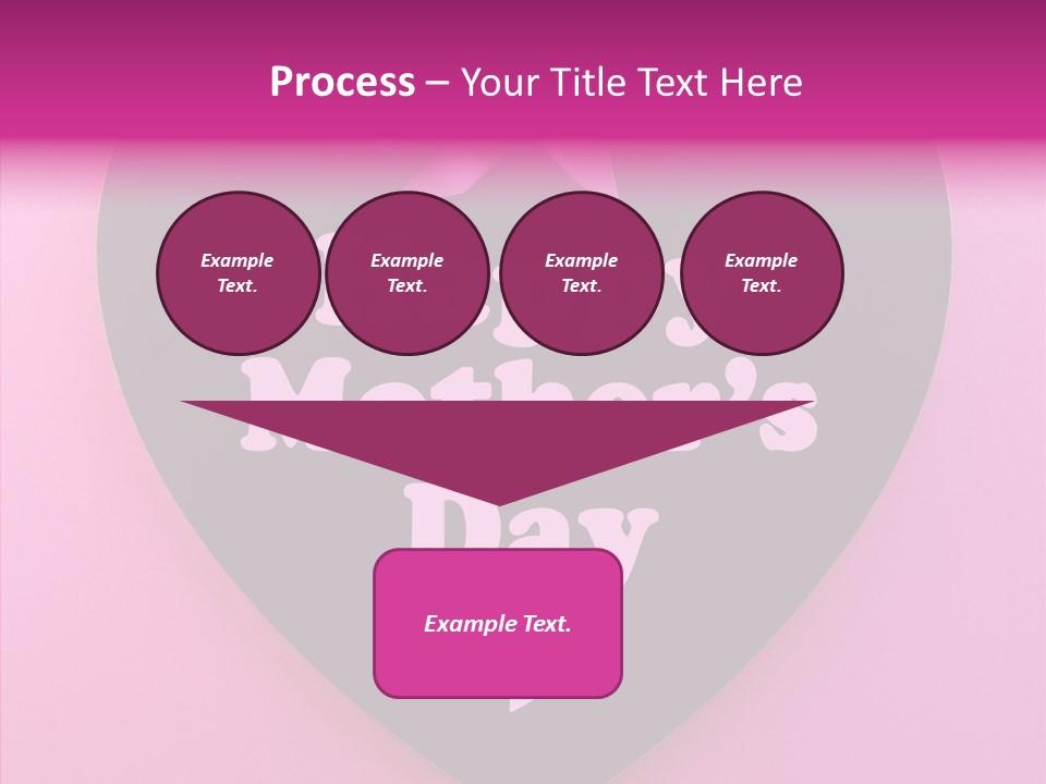 Pink Polka Dot Heart Shape PowerPoint Template
