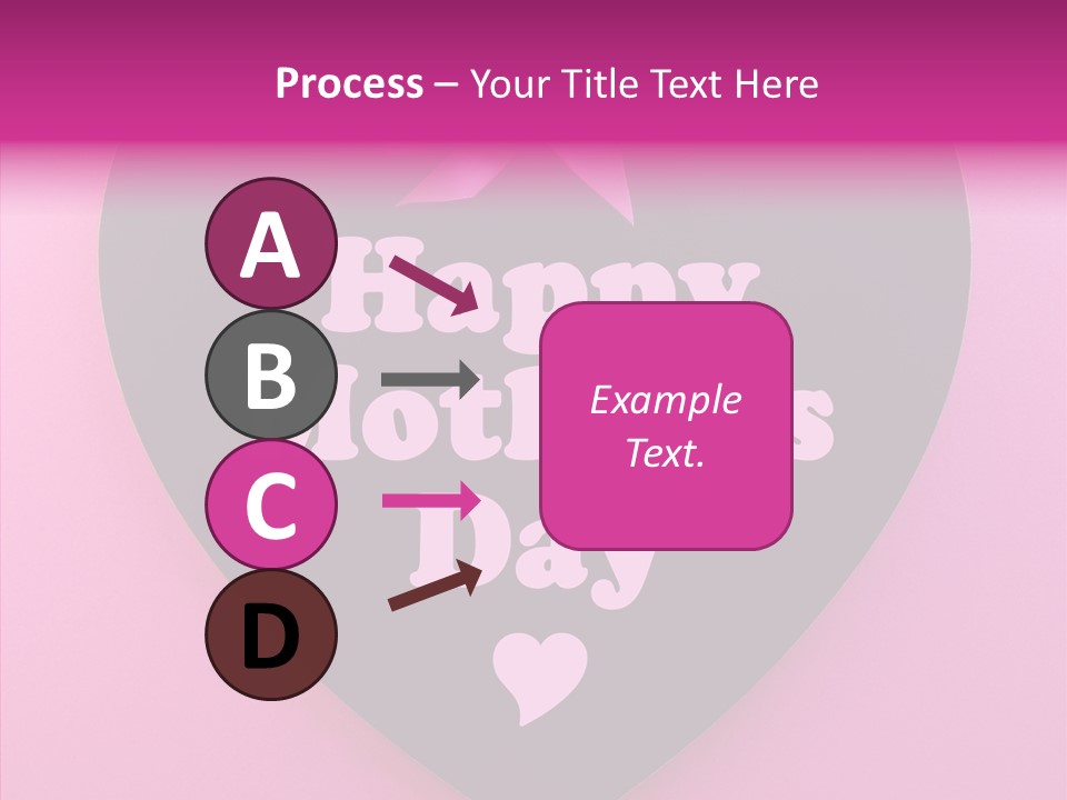 Pink Polka Dot Heart Shape PowerPoint Template