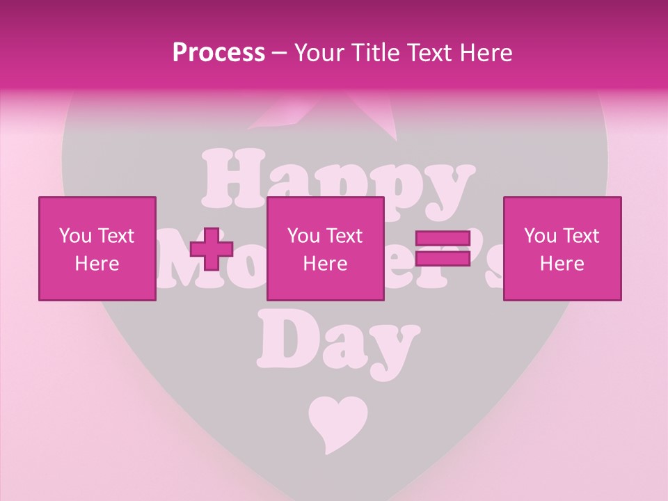 Pink Polka Dot Heart Shape PowerPoint Template