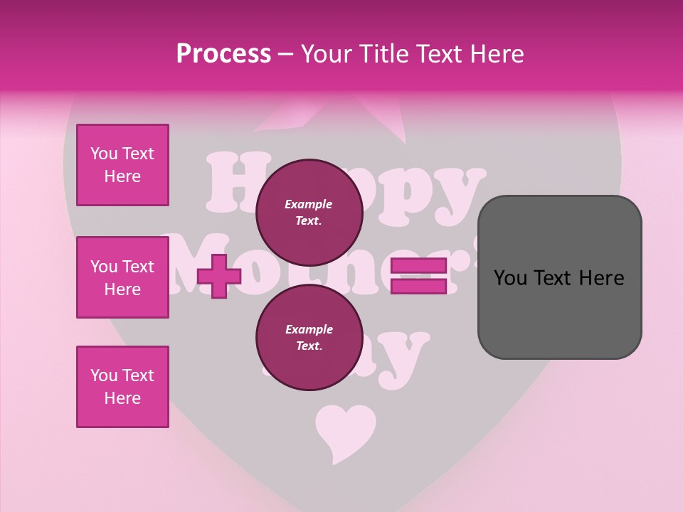 Pink Polka Dot Heart Shape PowerPoint Template
