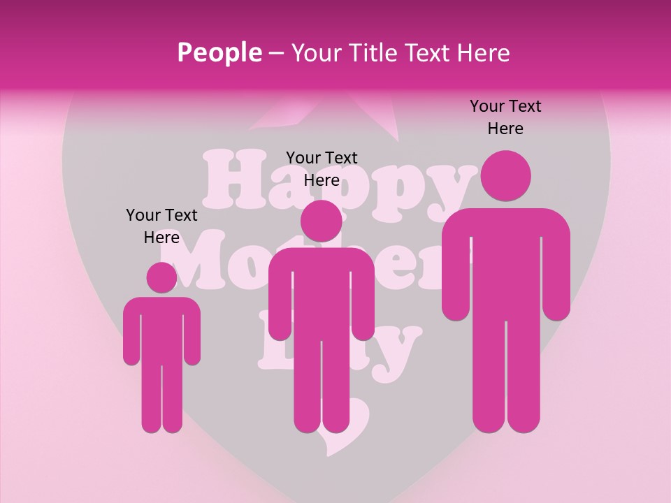 Pink Polka Dot Heart Shape PowerPoint Template