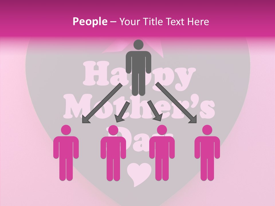 Pink Polka Dot Heart Shape PowerPoint Template