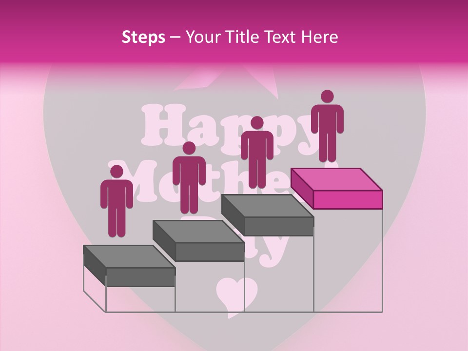 Pink Polka Dot Heart Shape PowerPoint Template