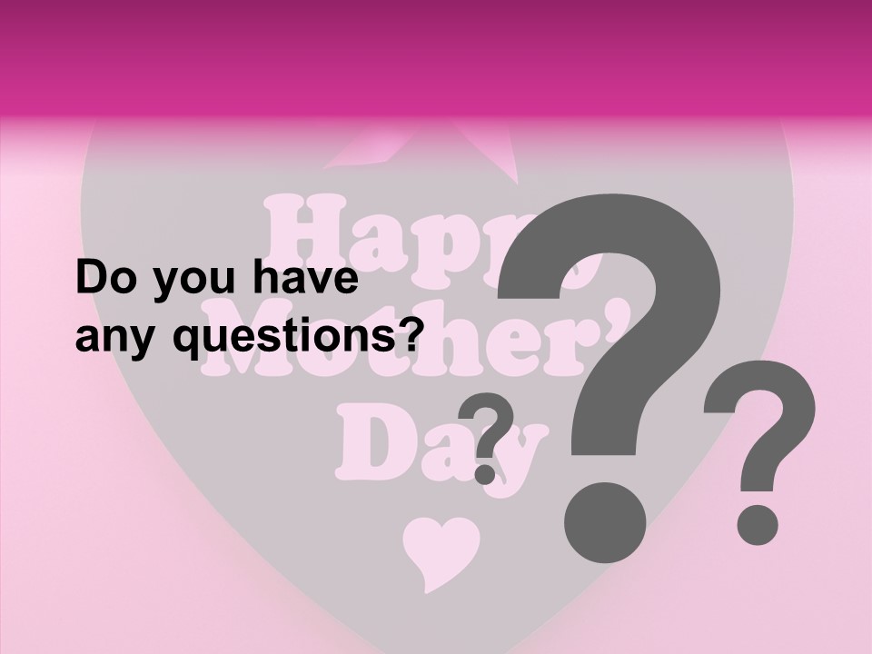 Pink Polka Dot Heart Shape PowerPoint Template