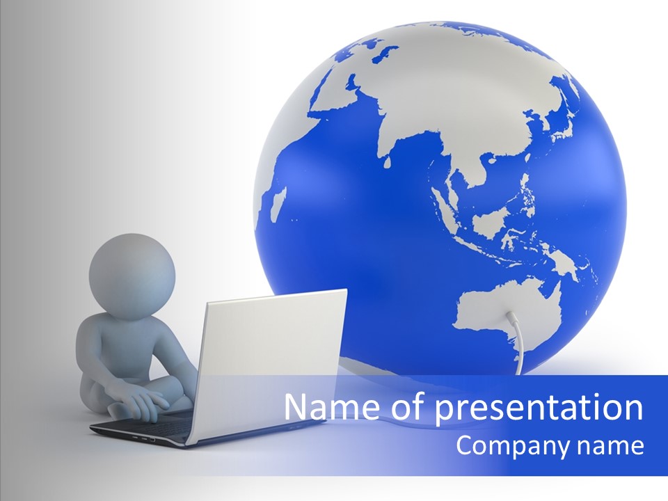 Small Earth People PowerPoint Template