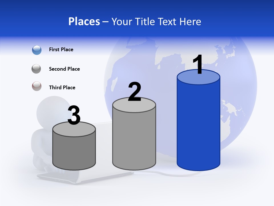 Small Earth People PowerPoint Template