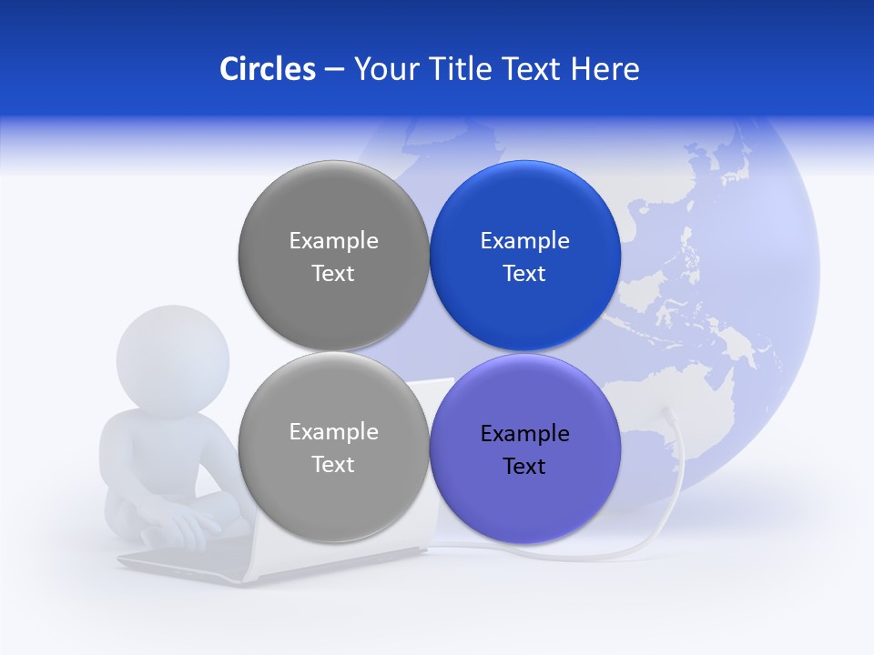 Small Earth People PowerPoint Template