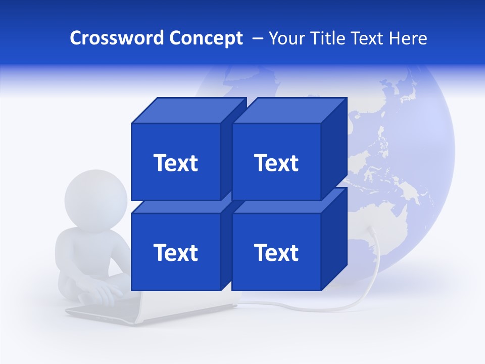 Small Earth People PowerPoint Template