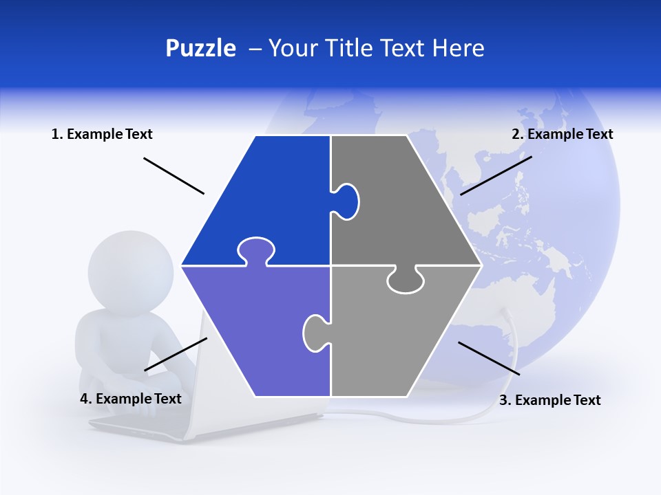 Small Earth People PowerPoint Template