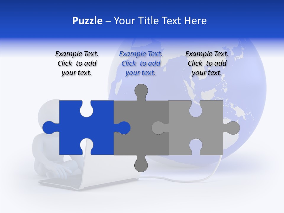 Small Earth People PowerPoint Template