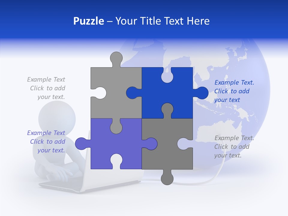 Small Earth People PowerPoint Template