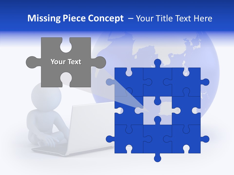 Small Earth People PowerPoint Template