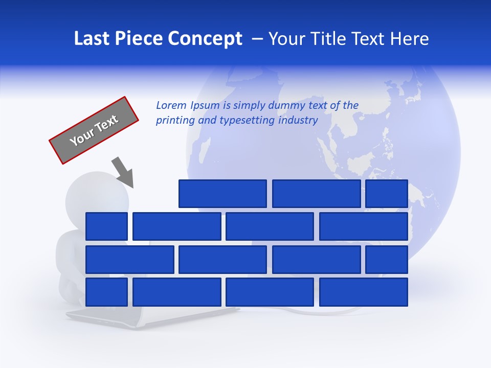 Small Earth People PowerPoint Template