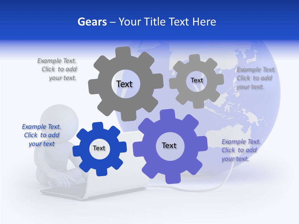 Small Earth People PowerPoint Template