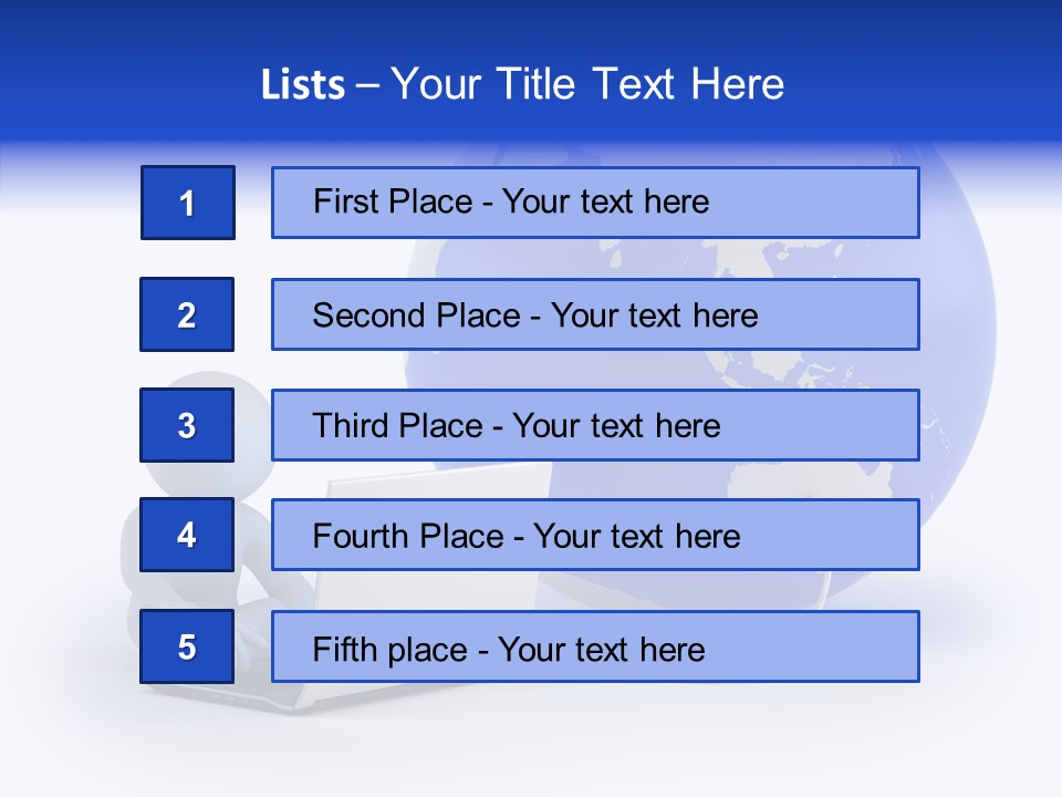 Small Earth People PowerPoint Template
