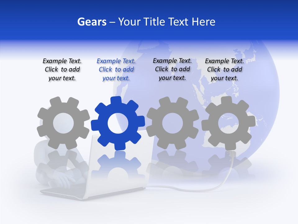 Small Earth People PowerPoint Template