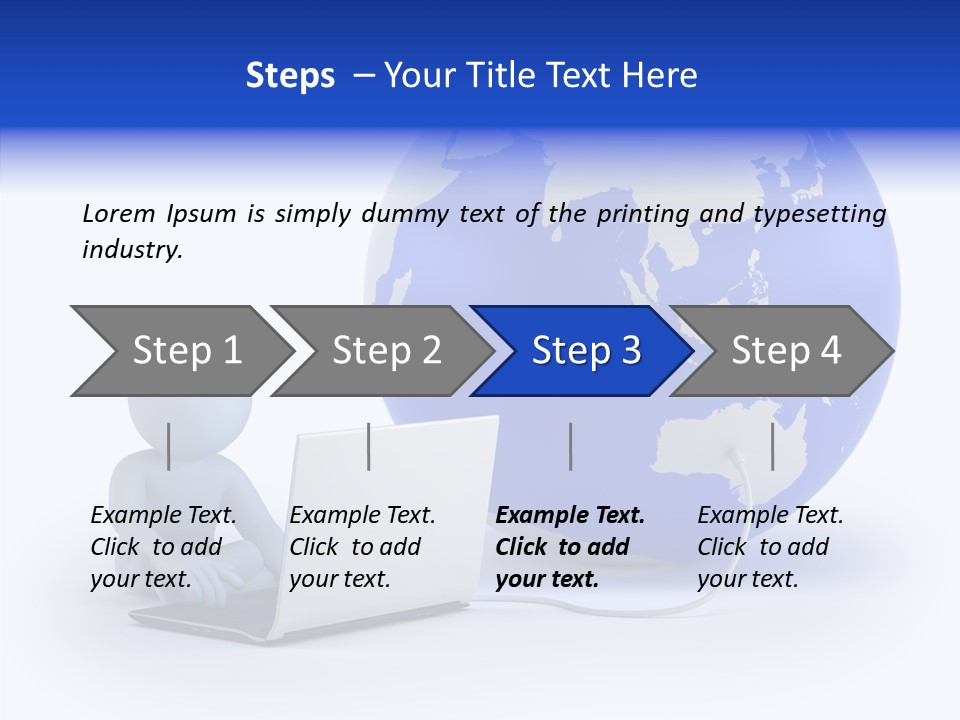 Small Earth People PowerPoint Template
