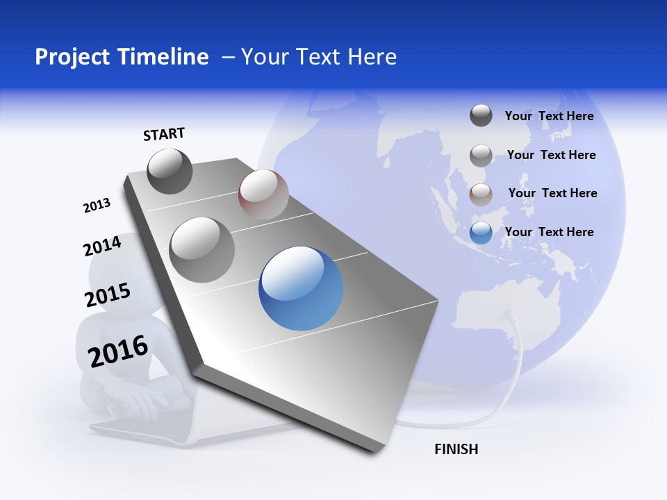 Small Earth People PowerPoint Template