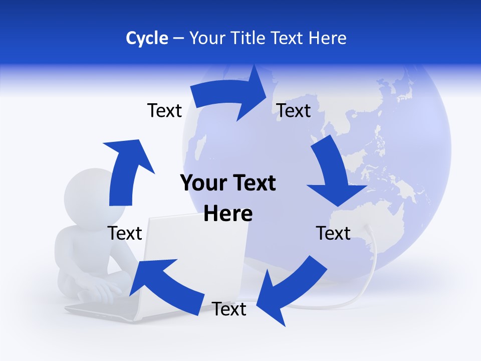 Small Earth People PowerPoint Template