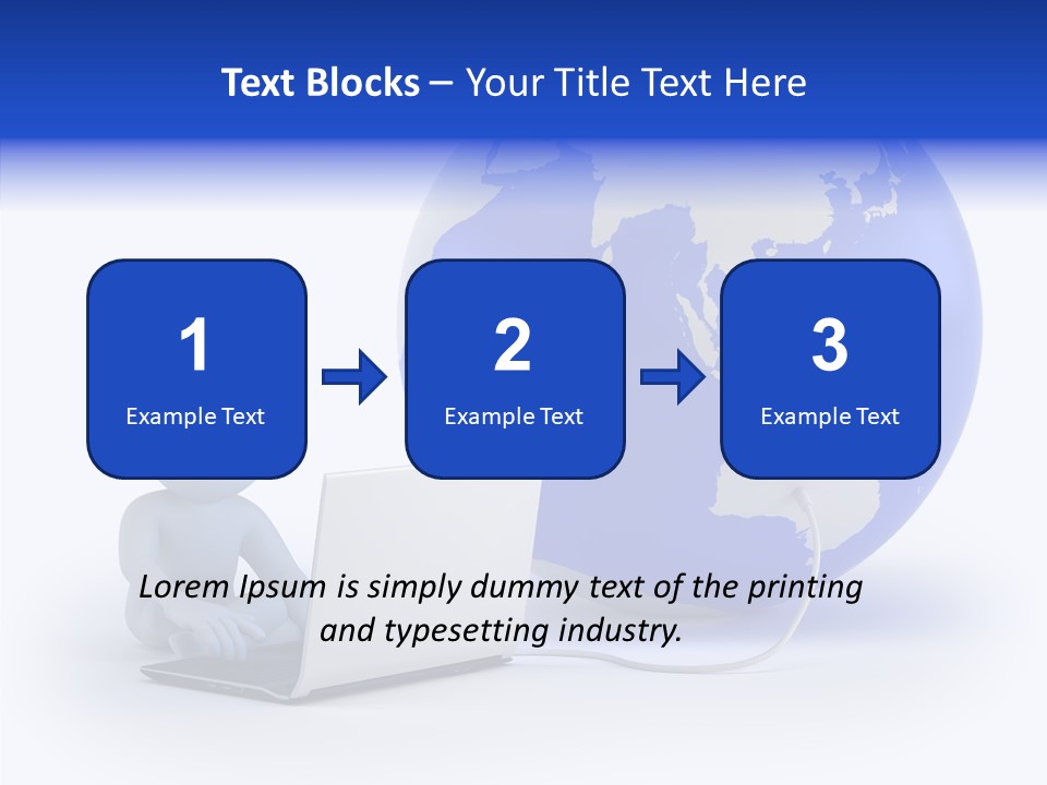 Small Earth People PowerPoint Template