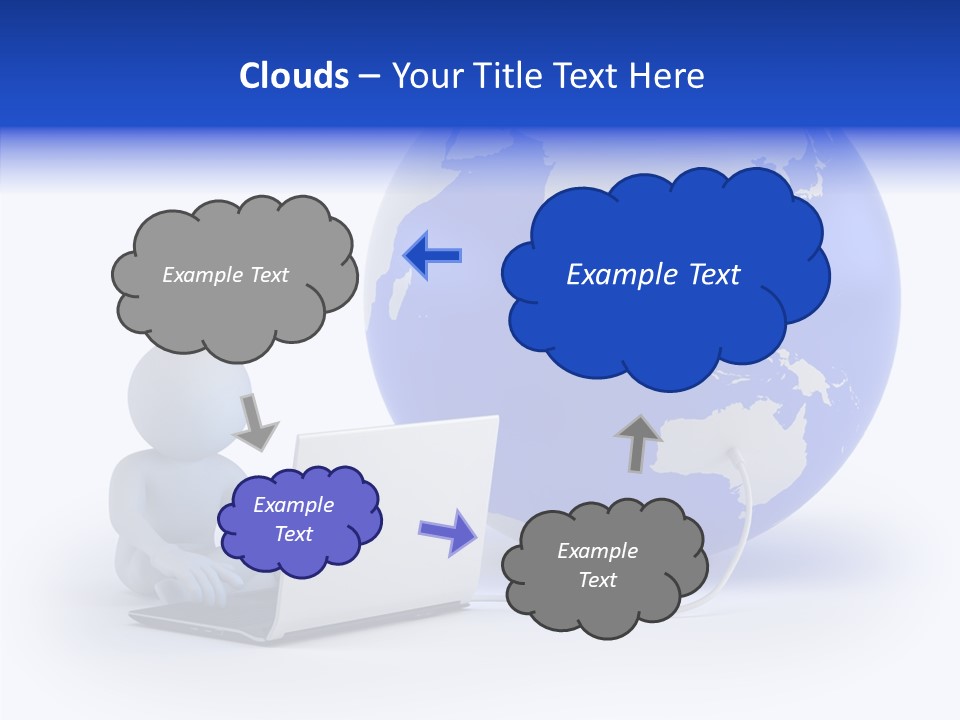 Small Earth People PowerPoint Template