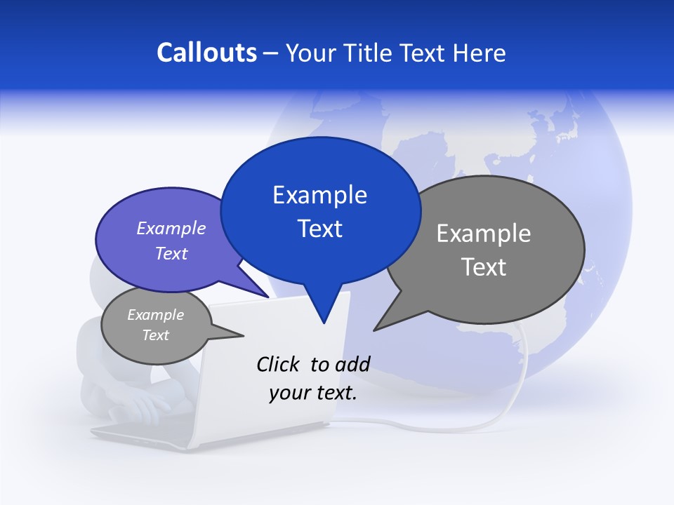 Small Earth People PowerPoint Template