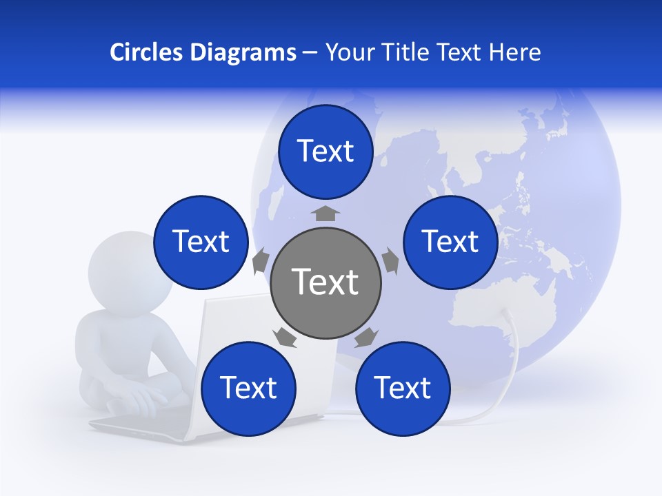 Small Earth People PowerPoint Template