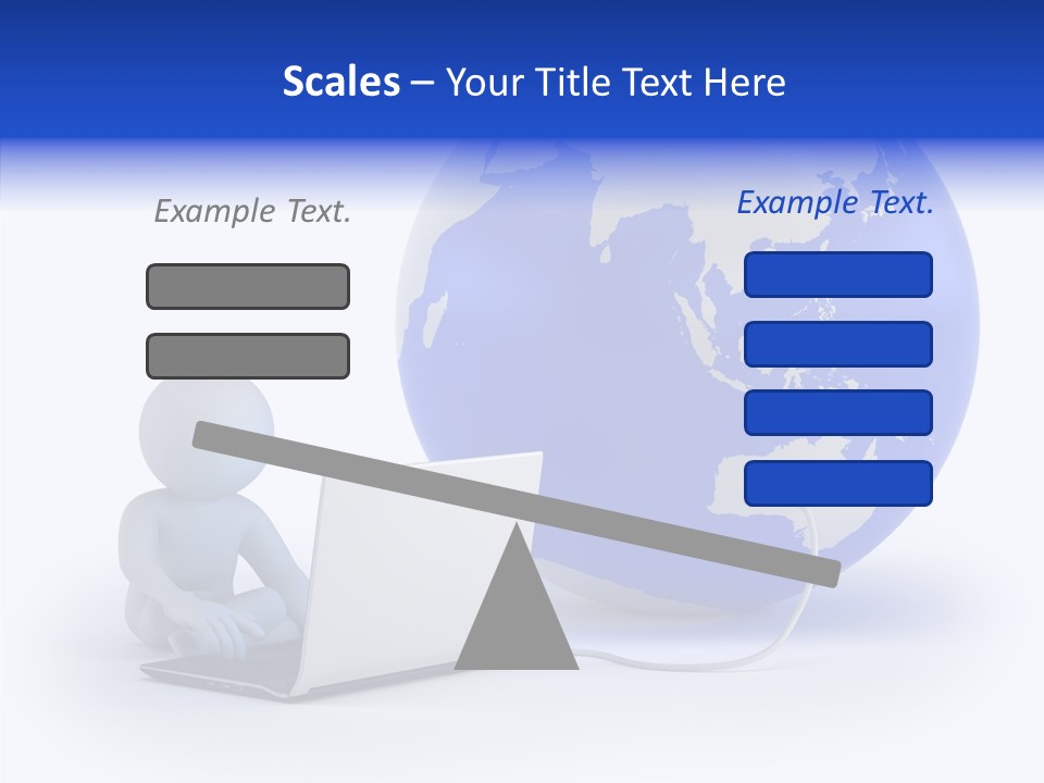 Small Earth People PowerPoint Template